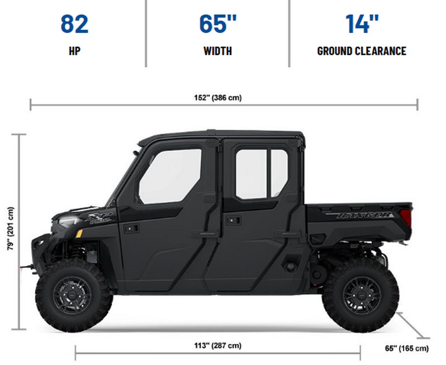 2025 Polaris Industries RANGER CREW XP 1000 NORTHSTAR EDITION PREMIUM BLACK ONYX