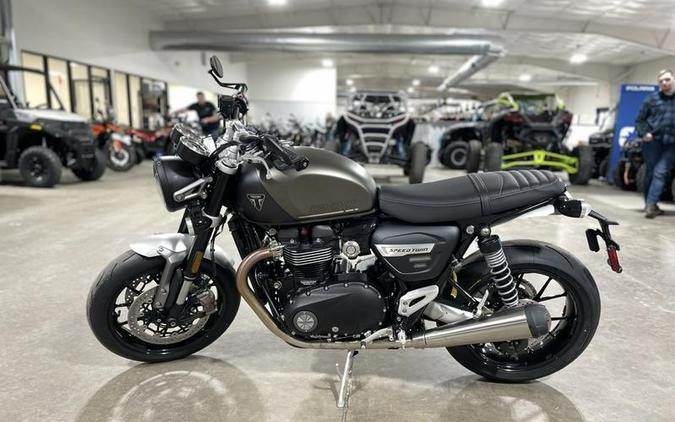 2024 Triumph Speed Twin 1200 Matte Ironstone/Matte Storm Grey