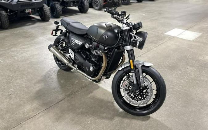 2024 Triumph Speed Twin 1200 Matte Ironstone/Matte Storm Grey