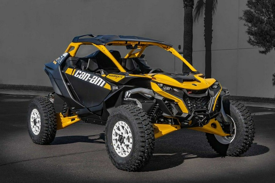 2024 Can-Am® Maverick R X RS with Smart-Shox Carbon Black & Neo Yellow