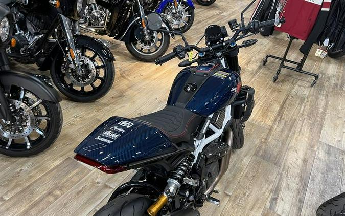 2024 Indian Motorcycle® FTR x 100% R Carbon Blue Candy Carbon