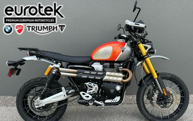 2022 Triumph Scrambler 1200 XE Gold Line Baja Orange / Silver Ice