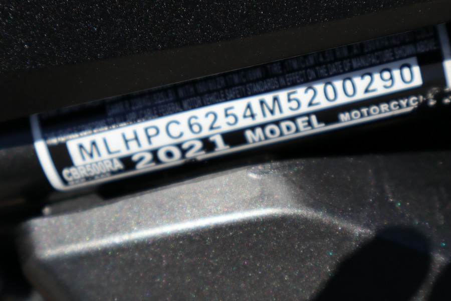 2021 Honda CBR500R ABS