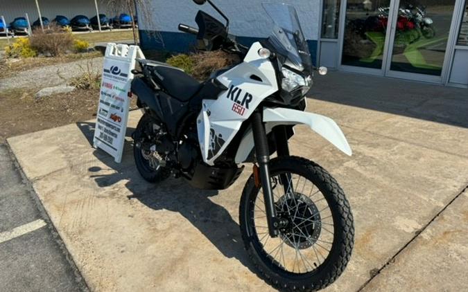 2024 Kawasaki KLR 650 Pearl Crystal White/Metallic Carbon Gray