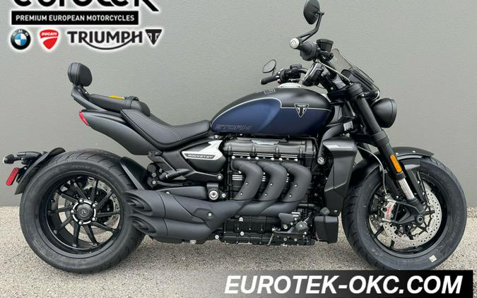 2025 Triumph Rocket 3 Storm GT Matte Sapphire Black And Satin Pacific Blue