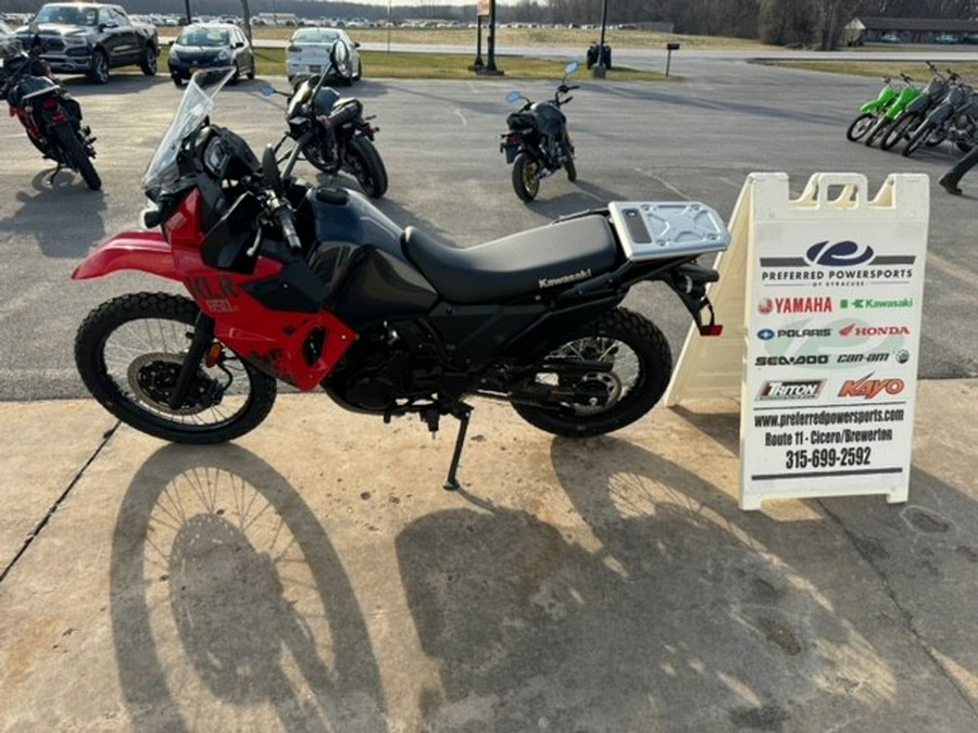 2024 Kawasaki KLR 650 S Firecracker Red/Metallic Carbon Gray