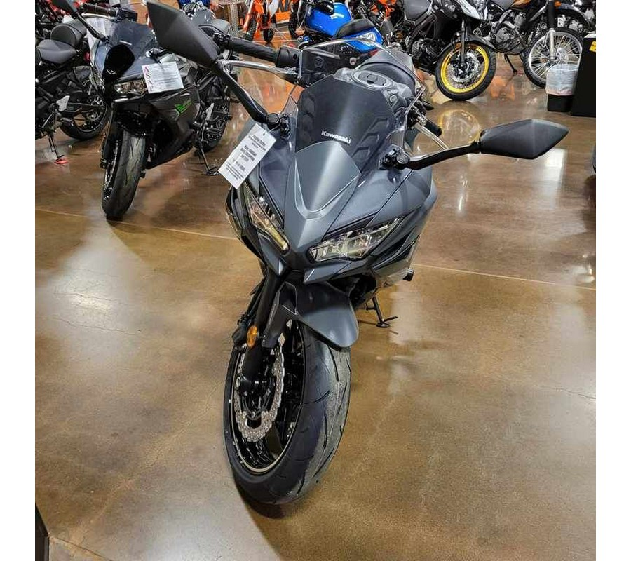 2024 Kawasaki Ninja® 650 ABS Metallic Matte Dark Gray/Metallic Spark Black