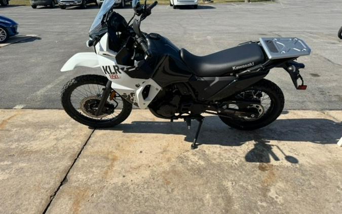 2024 Kawasaki KLR 650 S Pearl Crystal White/Metallic Carbon Gray