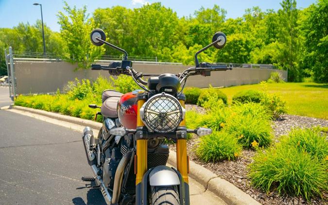 2024 Triumph Scrambler 400 X Carnival Red / Phantom Black XE