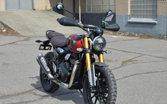 2024 Triumph Scrambler 400 X Carnival Red / Phantom Black