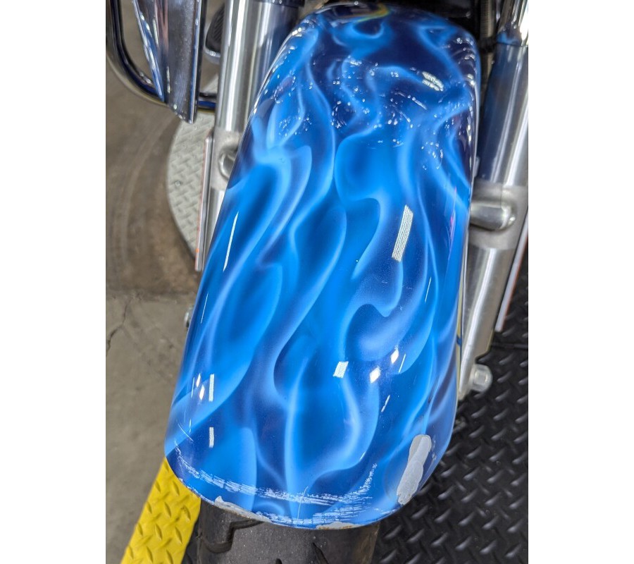 2014 Harley-Davidson Road King Custom Blue Flames