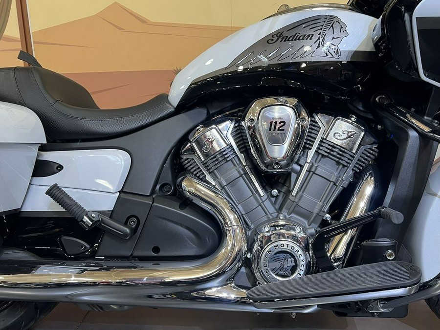 2025 Indian Motorcycle® Challenger® Limited 112 Ghost White Metallic with Black Metallic