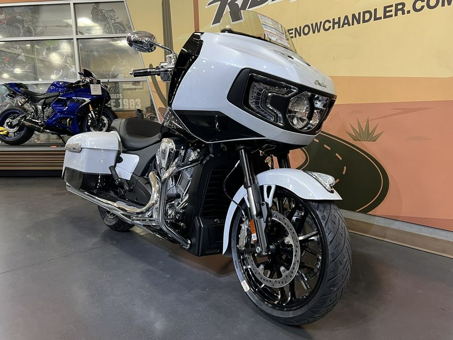 2025 Indian Motorcycle® Challenger® Limited 112 Ghost White Metallic with Black Metallic