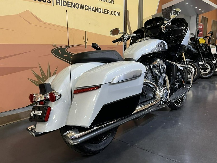 2025 Indian Motorcycle® Challenger® Limited 112 Ghost White Metallic with Black Metallic