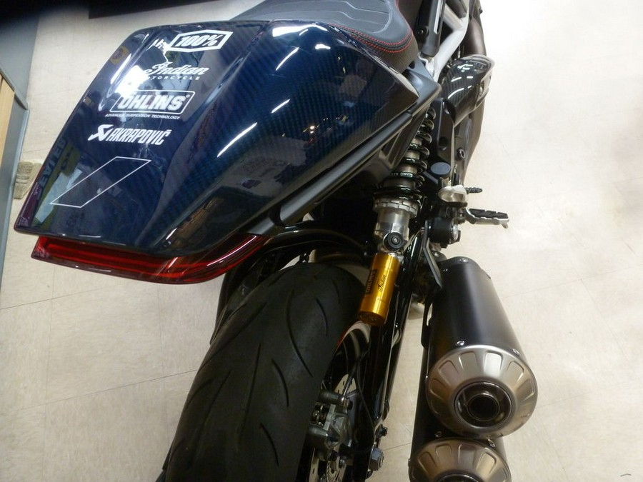 2024 Indian Motorcycle® FTR x 100% R Carbon Blue Candy Carbon