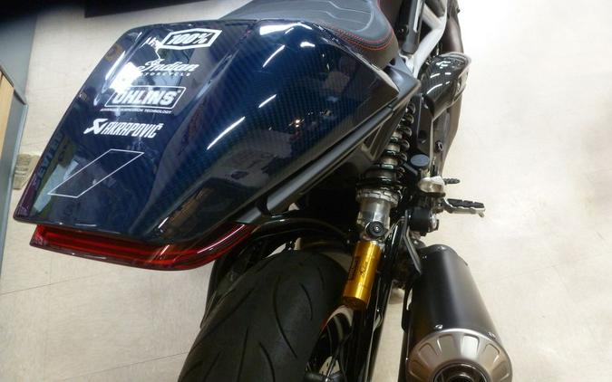 2024 Indian Motorcycle® FTR x 100% R Carbon Blue Candy Carbon