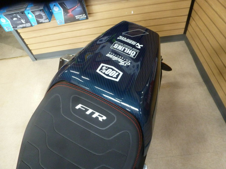 2024 Indian Motorcycle® FTR x 100% R Carbon Blue Candy Carbon