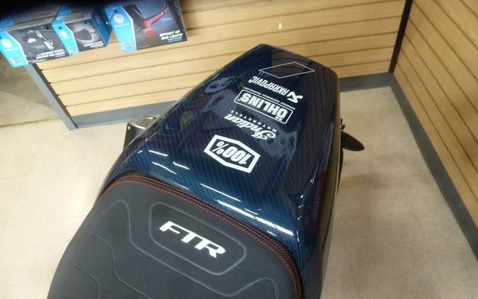 2024 Indian Motorcycle® FTR x 100% R Carbon Blue Candy Carbon