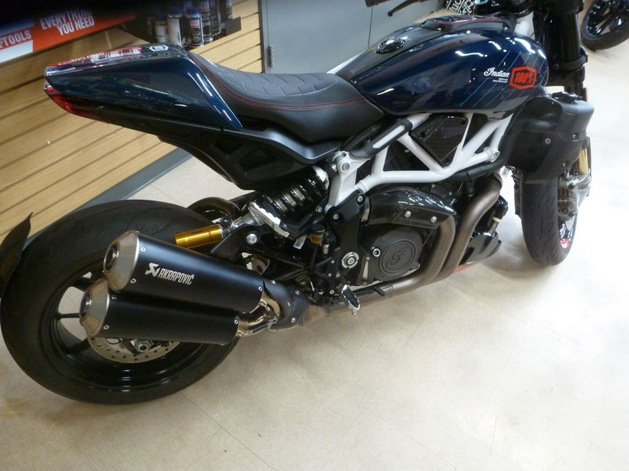 2024 Indian Motorcycle® FTR x 100% R Carbon Blue Candy Carbon