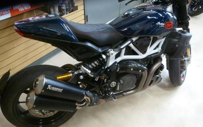 2024 Indian Motorcycle® FTR x 100% R Carbon Blue Candy Carbon