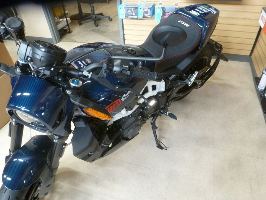 2024 Indian Motorcycle® FTR x 100% R Carbon Blue Candy Carbon