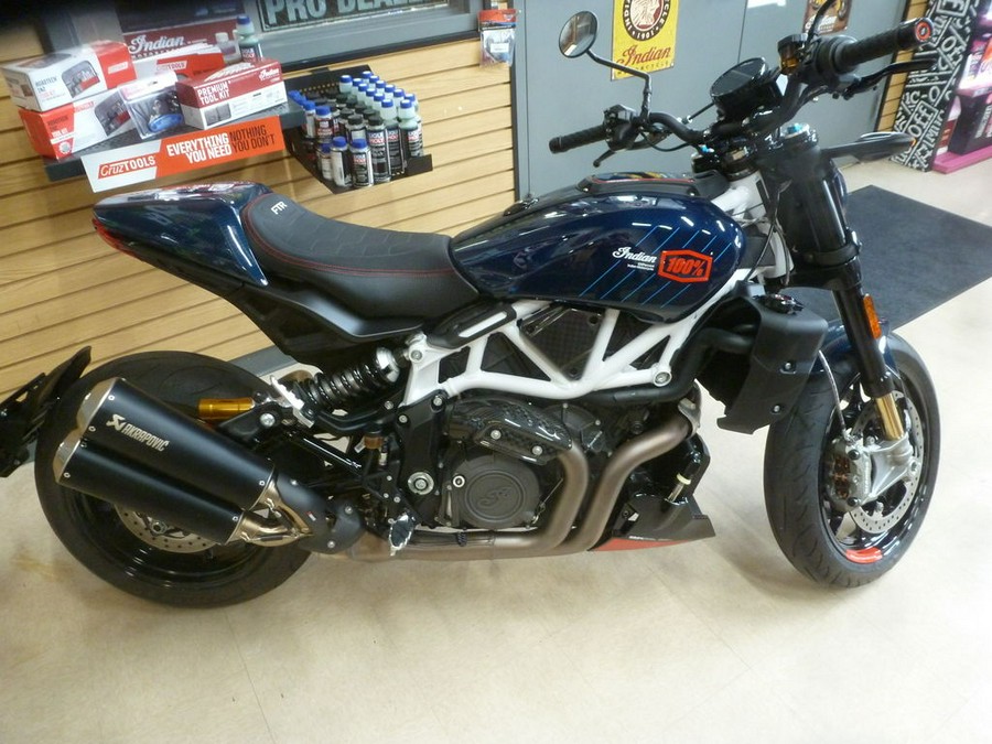 2024 Indian Motorcycle® FTR x 100% R Carbon Blue Candy Carbon