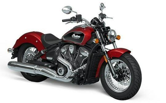 New 2025 INDIAN MOTORCYCLE SCOUT LIMITED SUNSET RED METALLIC