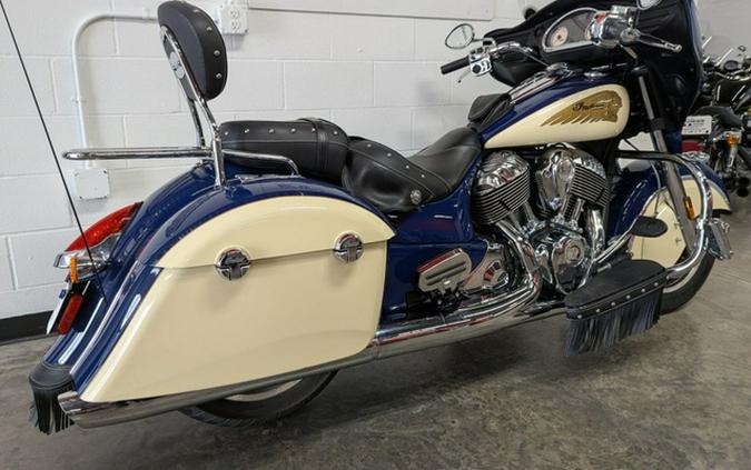 2015 Indian Chieftain Springfield BlueIvory Cream
