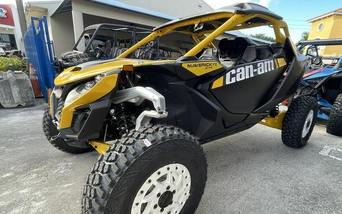 2024 Can-Am® Maverick R X RS with Smart-Shox Carbon Black & Neo Yellow