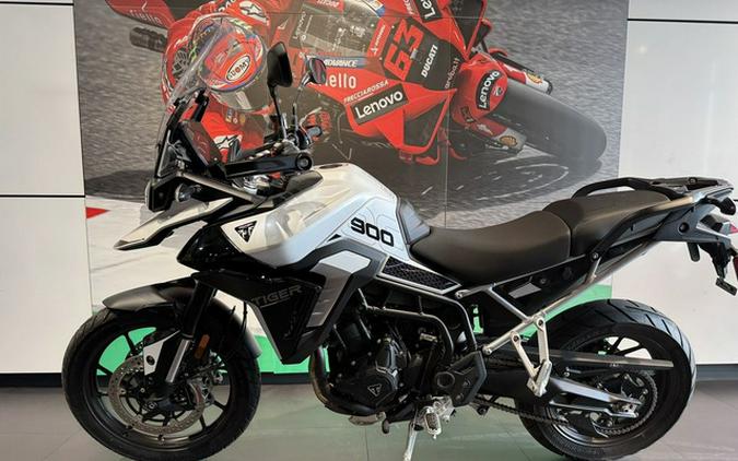 2024 Triumph Tiger 900 GT Snowdonia White Sapphire Black