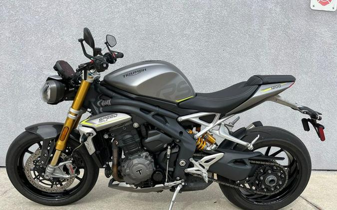 2022 Triumph Speed Triple 1200 RS Matte Silver Ice