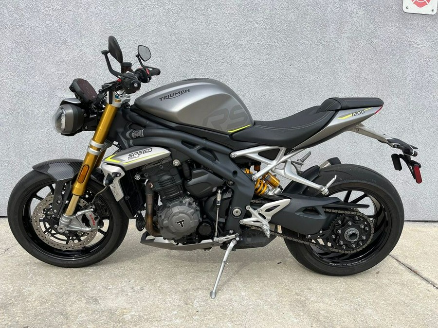 2022 Triumph Speed Triple 1200 RS Matte Silver Ice