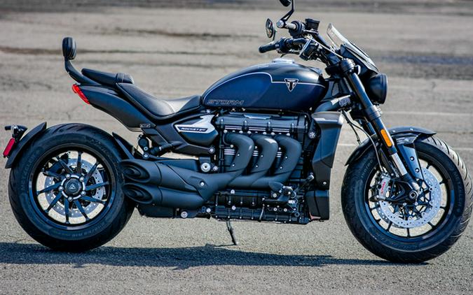 2025 Triumph Rocket 3 Storm GT Matte Sapphire Black and Satin P