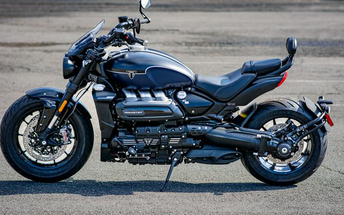 2025 Triumph Rocket 3 Storm GT Matte Sapphire Black and Satin P