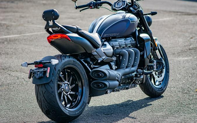 2025 Triumph Rocket 3 Storm GT Matte Sapphire Black and Satin P
