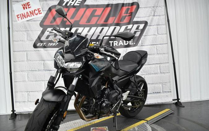 2021 Kawasaki Z650 Metallic Spark BlackMetallic Flat Spark Black
