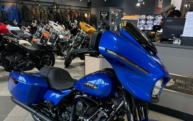 2024 FLHX - ALL NEW FOR 2024 STREET GLIDE IN BLUE BURST W BLACK MOTOR! IN STOCK!