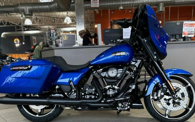 2024 FLHX - ALL NEW FOR 2024 STREET GLIDE IN BLUE BURST W BLACK MOTOR! IN STOCK!