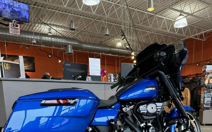 2024 FLHX - ALL NEW FOR 2024 STREET GLIDE IN BLUE BURST W BLACK MOTOR! IN STOCK!