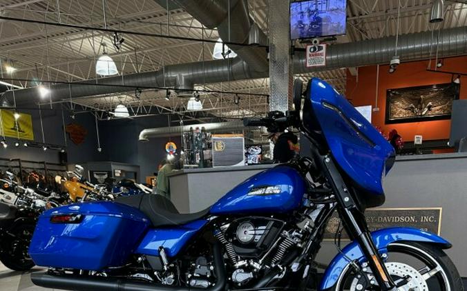 2024 FLHX - ALL NEW FOR 2024 STREET GLIDE IN BLUE BURST W BLACK MOTOR! IN STOCK!