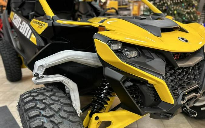 2024 Can-Am® Maverick R X RS with Smart-Shox Carbon Black & Neo Yellow