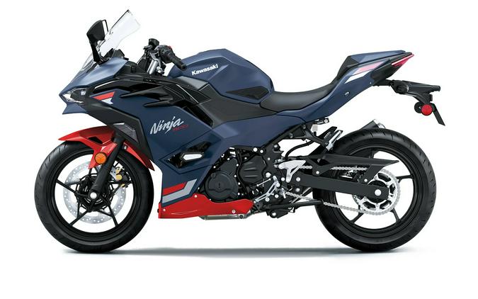 2026 Kawasaki NINJA 500 SE ABS Metallic Matte Twilight Blue/Candy Persimmon Red