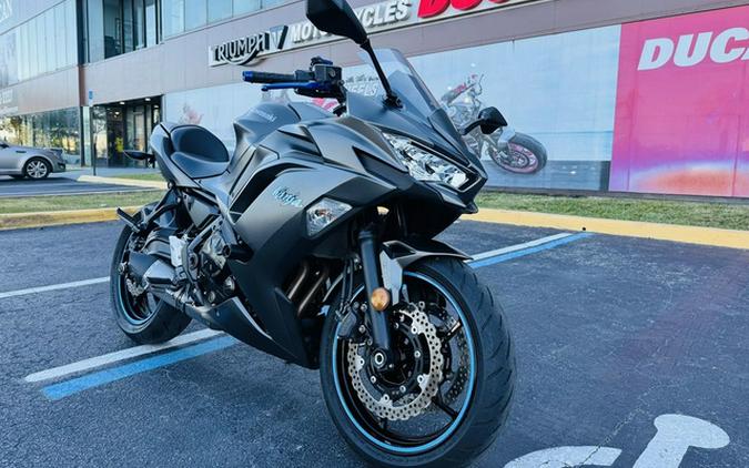 2022 Kawasaki Ninja 650 ABS Metallic Matte Graphenesteel Gray