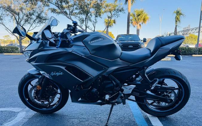 2022 Kawasaki Ninja 650 ABS Metallic Matte Graphenesteel Gray