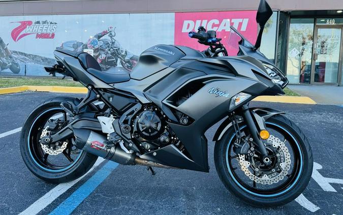 2022 Kawasaki Ninja 650 ABS Metallic Matte Graphenesteel Gray
