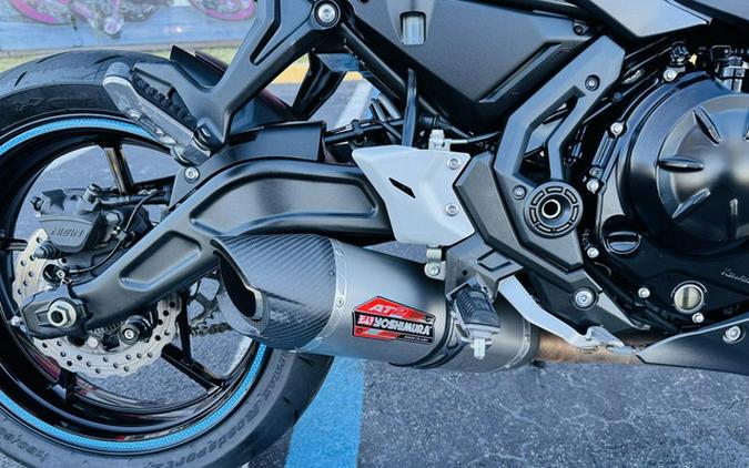 2022 Kawasaki Ninja 650 ABS Metallic Matte Graphenesteel Gray