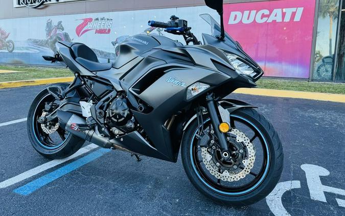 2022 Kawasaki Ninja 650 ABS Metallic Matte Graphenesteel Gray