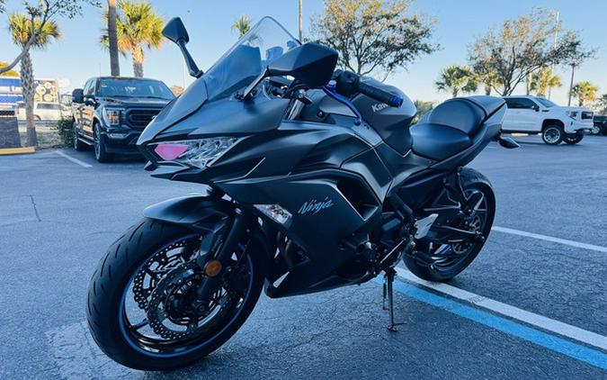 2022 Kawasaki Ninja 650 ABS Metallic Matte Graphenesteel Gray