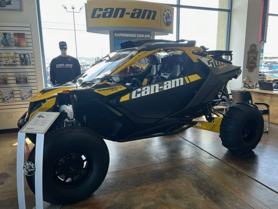 2024 Can-Am® Maverick R X RS with Smart-Shox Carbon Black & Neo Yellow