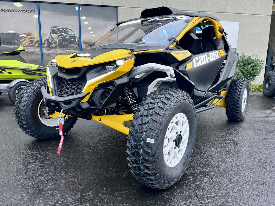 2024 Can-Am® Maverick R X RS with Smart-Shox Carbon Black & Neo Yellow